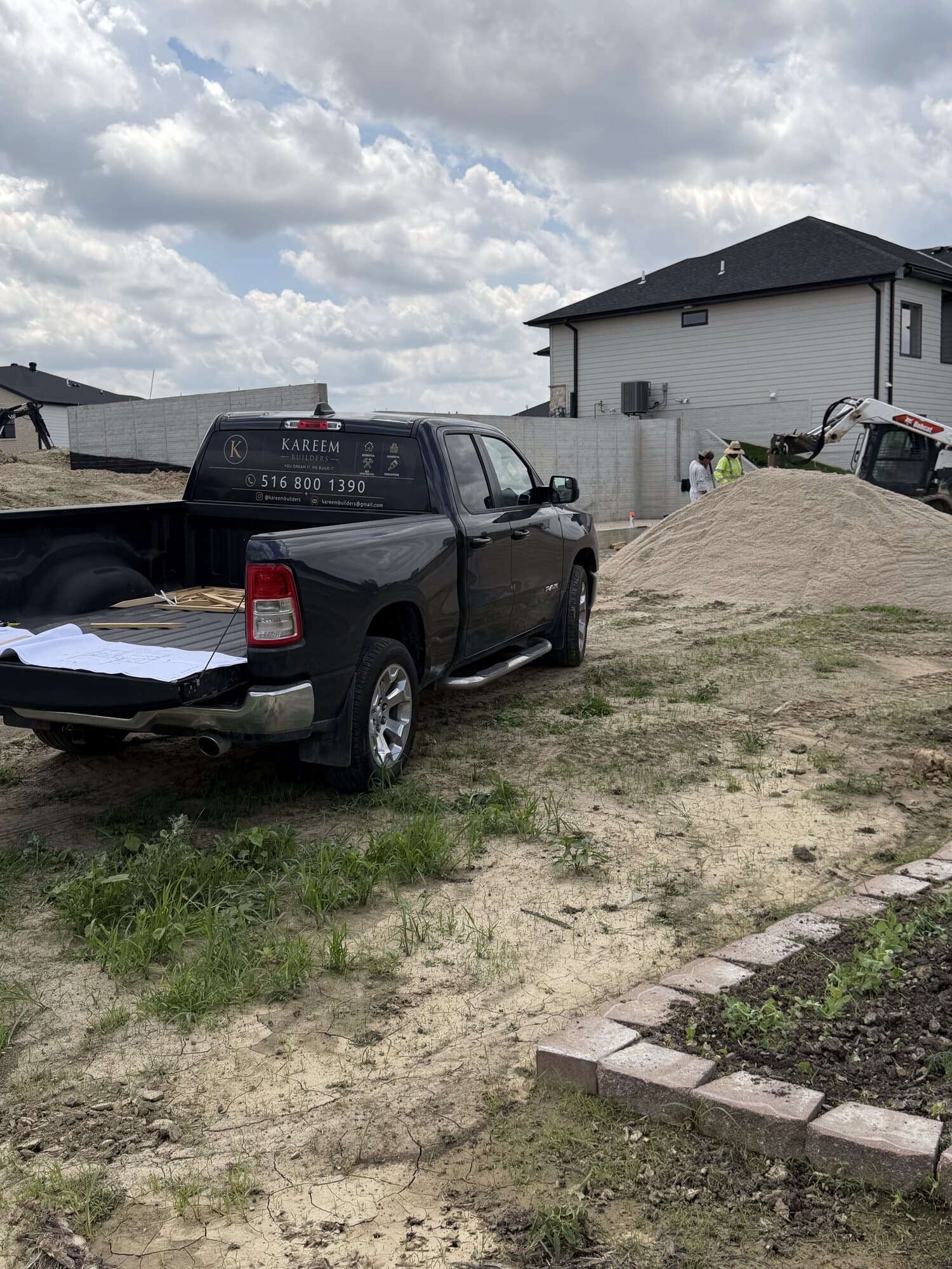 Custom home rear elevation