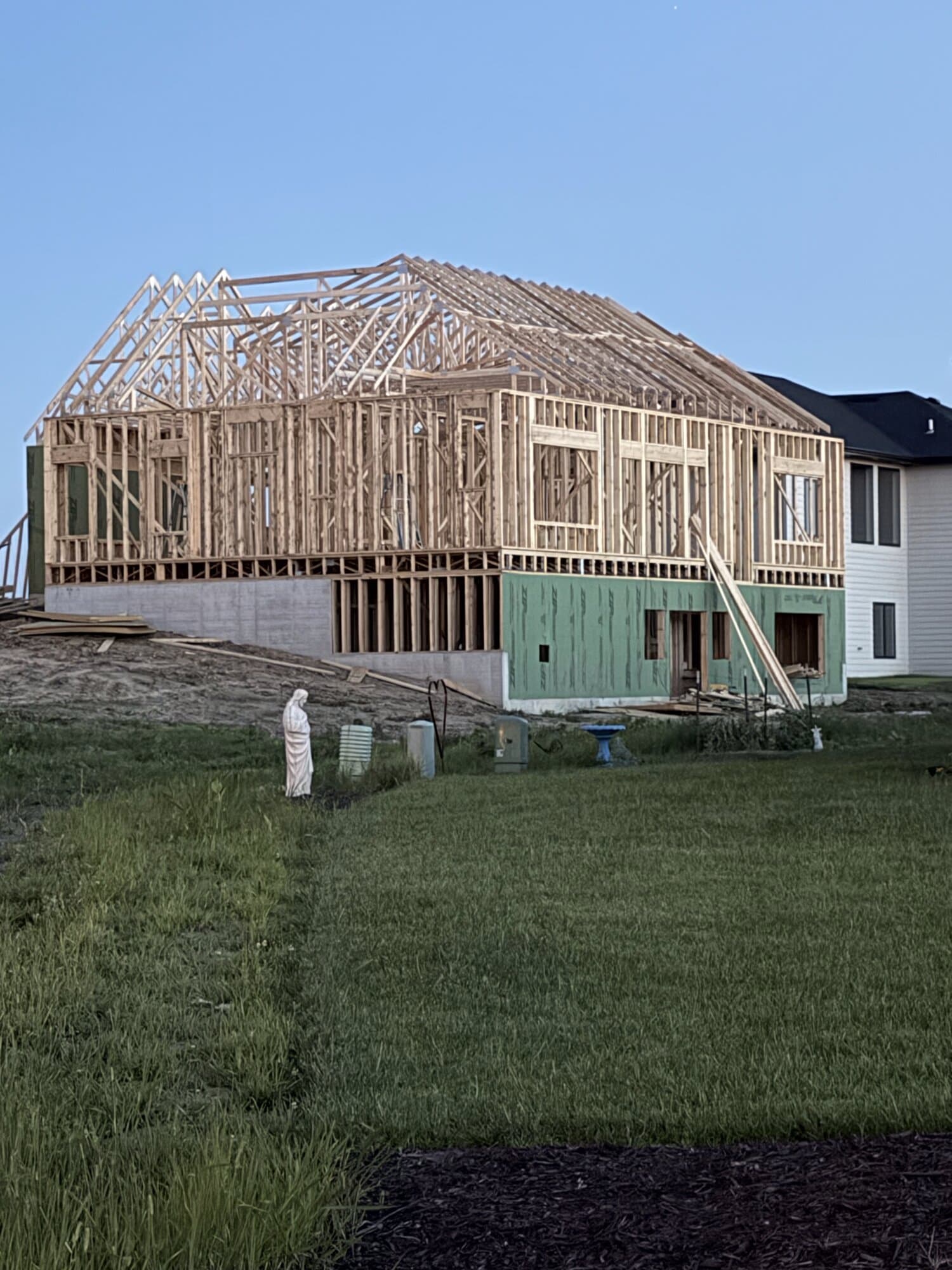 Custom home front elevation
